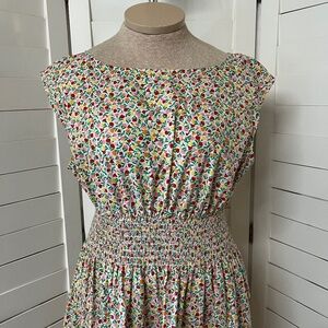 Kate Spade Spring/Summer 2024 Floral Print Dress  XL